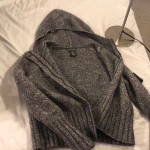Banana republic mohair jacket with hoodie